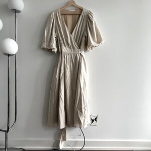 Oak+Fort Linen Wrap Dress